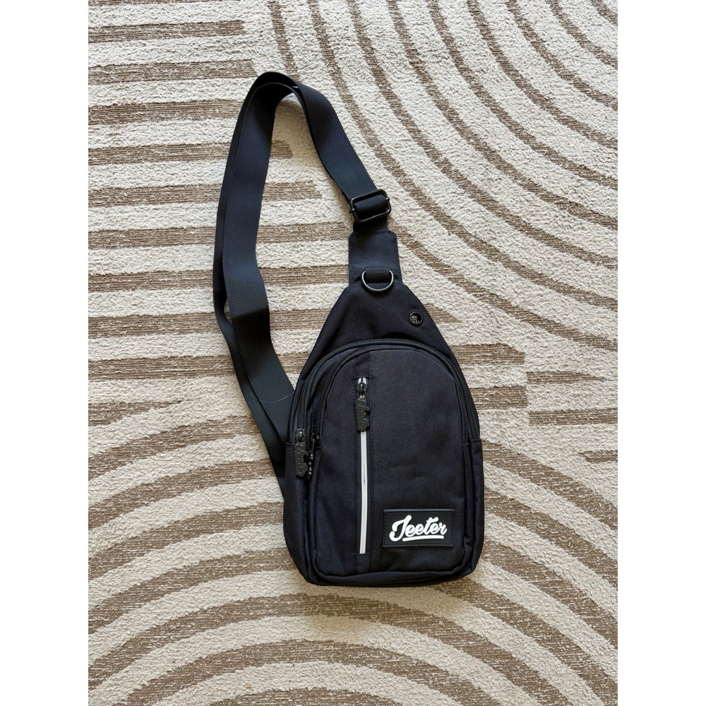 Jeeter Sling Bag Crossbody NEW Backpack Daypack Shoulder Side Bag Classic Black